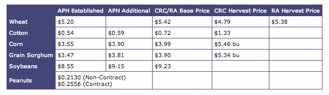 2010 Crop Pricing