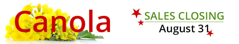 Banner_SalesClosing_CanolaAugust31 Canola Sales Closing | August 31