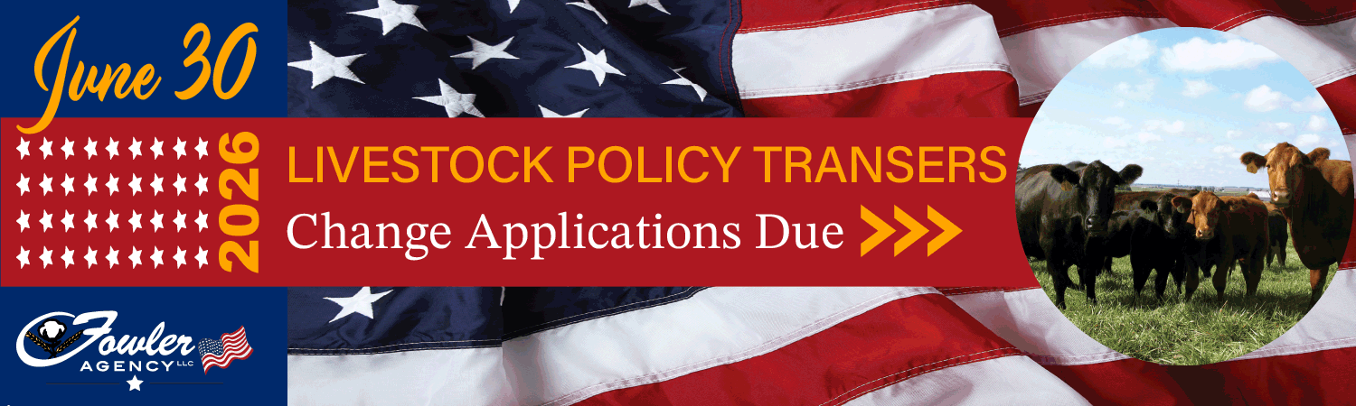June 30 Livestock Policy Transfer Due June 30 Livestock Policy Transfer Due